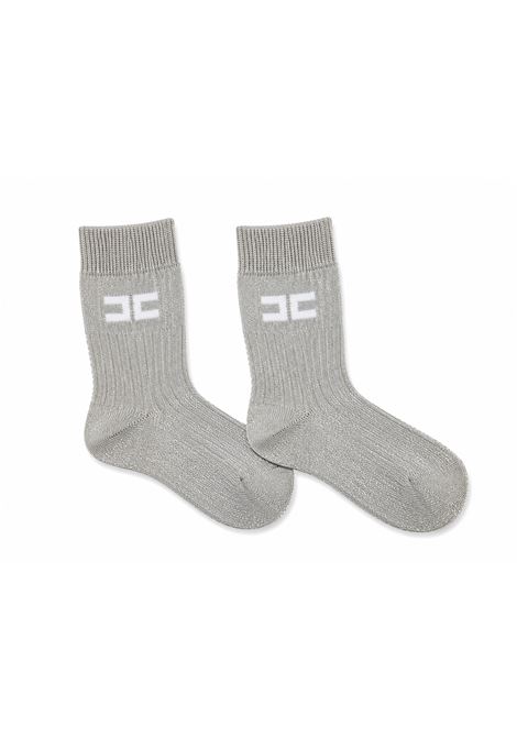 Calzino glitter con logo ELISABETTA FRANCHI KIDS | EFCZ005 C TV1565082